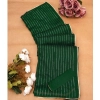 Women's Vichitra Silk Striped Saree With Unstitched Blouse 5.5Mtr (Green) Women's Vichitra Silk Striped Saree With Unstitched Blouse 5.5Mtr (Green)