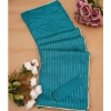Women's Vichitra Silk Striped Saree With Unstitched Blouse 5.5Mtr (Sky Blue) Women's Vichitra Silk Striped Saree With Unstitched Blouse 5.5Mtr (Sky Blue)