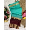 Women's Khadi Cotton Solid Saree With Unstitched Blouse 5.5Mtr (Sky Blue) Women's Khadi Cotton Solid Saree With Unstitched Blouse 5.5Mtr (Sky Blue)