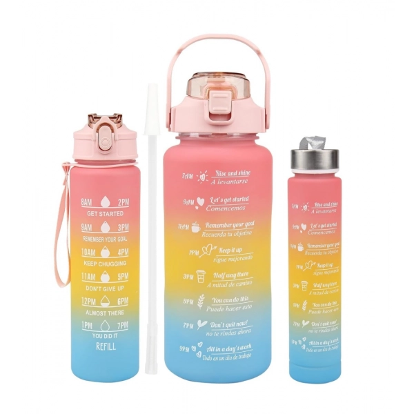 Dropship Plastic Multicolor Water Bottle (Multicolor)
