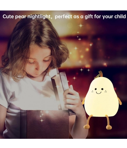Plastic, Silicon Pear Night Light (Multicolor) Plastic, Silicon Pear Night Light (Multicolor)