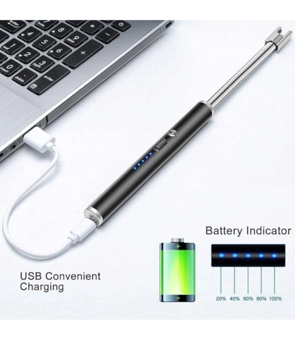 Steel Electric Lighter (Multicolor)