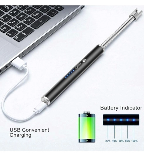 Steel Electric Lighter (Multicolor)