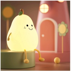 Plastic, Silicon Pear Night Light (Multicolor)