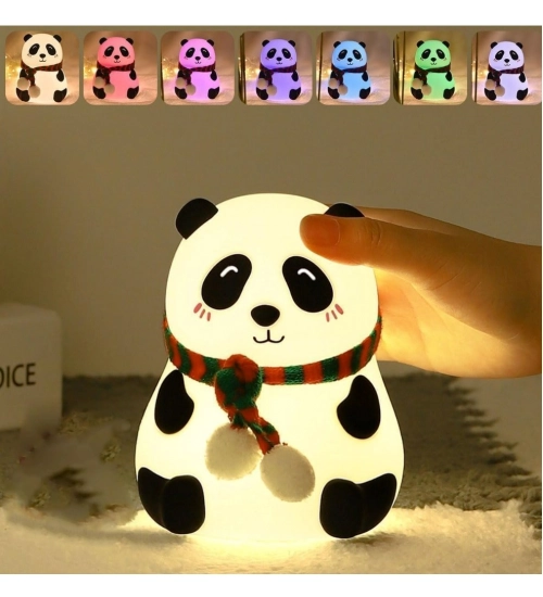 Plastic, Silicone Panda Lamp (Multicolor)