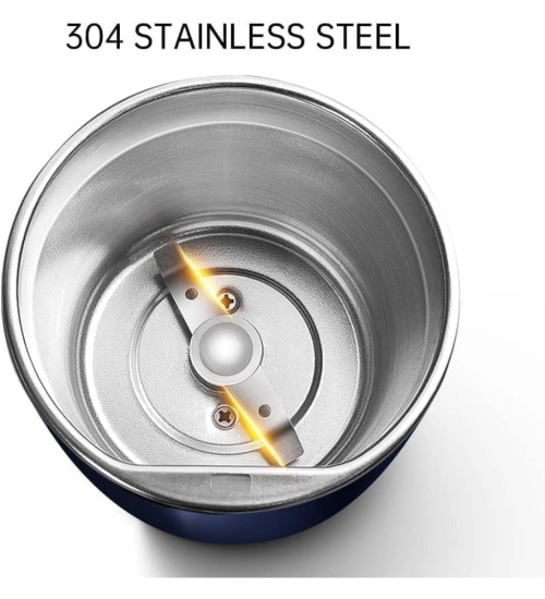 Plastic, Steel Electric Coffee Grinder (Blue)