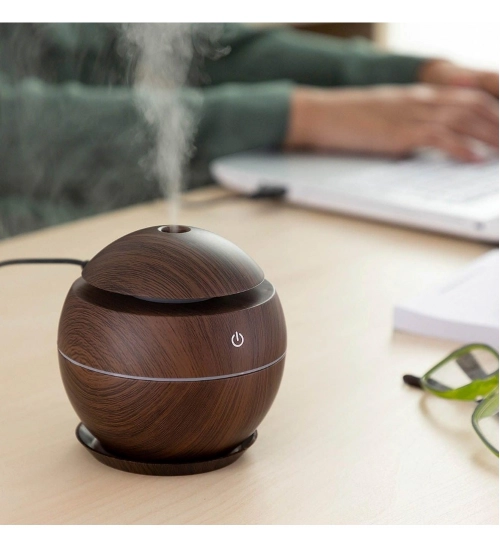 Plastic Wooden Humidifier (Brown)