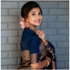 Women's Silk Printed Saree With Unstitched Blouse 5.5Mtr (Blue) Women's Silk Printed Saree With Unstitched Blouse 5.5Mtr (Blue)