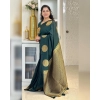 Women's Silk Printed Saree With Unstitched Blouse 5.5Mtr (Green) Women's Silk Printed Saree With Unstitched Blouse 5.5Mtr (Green)