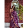 Women's Silk Printed Saree With Unstitched Blouse 5.5Mtr (Purple) Women's Silk Printed Saree With Unstitched Blouse 5.5Mtr (Purple)