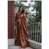 Women's Silk Printed Saree With Unstitched Blouse 5.5Mtr (Maroon) Women's Silk Printed Saree With Unstitched Blouse 5.5Mtr (Maroon)