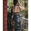 Women's Silk Printed Saree With Unstitched Blouse 5.5Mtr (Black) Women's Silk Printed Saree With Unstitched Blouse 5.5Mtr (Black)