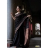 Women's Silk Printed Saree With Unstitched Blouse 5.5Mtr (Black) Women's Silk Printed Saree With Unstitched Blouse 5.5Mtr (Black)