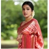 Women's Silk Printed Saree With Unstitched Blouse 5.5Mtr (Pink) Women's Silk Printed Saree With Unstitched Blouse 5.5Mtr (Pink)