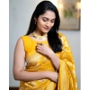 Women's Silk Printed Saree With Unstitched Blouse 5.5Mtr (Yellow) Women's Silk Printed Saree With Unstitched Blouse 5.5Mtr (Yellow)