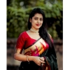 Women's Silk Printed Saree With Unstitched Blouse 5.5Mtr (Multicolor) Women's Silk Printed Saree With Unstitched Blouse 5.5Mtr (Multicolor)