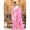 Women's Silk Printed Saree With Unstitched Blouse 5.5Mtr (Pink) Women's Silk Printed Saree With Unstitched Blouse 5.5Mtr (Pink)
