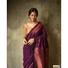Women's Silk Printed Saree With Unstitched Blouse 5.5Mtr (Wine) Women's Silk Printed Saree With Unstitched Blouse 5.5Mtr (Wine)