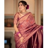 Women's Silk Printed Saree With Unstitched Blouse 5.5Mtr (Wine) Women's Silk Printed Saree With Unstitched Blouse 5.5Mtr (Wine)