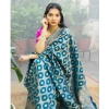 Women's Silk Printed Saree With Unstitched Blouse 5.5Mtr (Sky Blue) Women's Silk Printed Saree With Unstitched Blouse 5.5Mtr (Sky Blue)