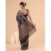 Women's Silk Printed Saree With Unstitched Blouse 5.5Mtr (Black) Women's Silk Printed Saree With Unstitched Blouse 5.5Mtr (Black)