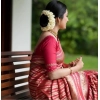 Women's Silk Printed Saree With Unstitched Blouse 5.5Mtr (Pink) Women's Silk Printed Saree With Unstitched Blouse 5.5Mtr (Pink)