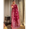Women's Silk Printed Saree With Unstitched Blouse 5.5Mtr (Pink) Women's Silk Printed Saree With Unstitched Blouse 5.5Mtr (Pink)