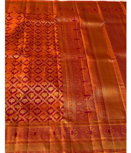 Women's Silk Printed Saree With Unstitched Blouse 5.5Mtr (Red) Women's Silk Printed Saree With Unstitched Blouse 5.5Mtr (Red)