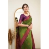 Women's Silk Printed Saree With Unstitched Blouse 5.5Mtr (Green) Women's Silk Printed Saree With Unstitched Blouse 5.5Mtr (Green)