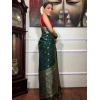 Women's Silk Printed Saree With Unstitched Blouse 5.5Mtr (Green) Women's Silk Printed Saree With Unstitched Blouse 5.5Mtr (Green)