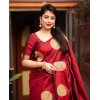 Women's Silk Printed Saree With Unstitched Blouse 5.5Mtr (Red) Women's Silk Printed Saree With Unstitched Blouse 5.5Mtr (Red)