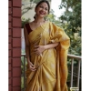 Women's Silk Printed Saree With Unstitched Blouse 5.5Mtr (Yellow) Women's Silk Printed Saree With Unstitched Blouse 5.5Mtr (Yellow)