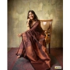 Women's Silk Printed Saree With Unstitched Blouse 5.5Mtr (Coffee) Women's Silk Printed Saree With Unstitched Blouse 5.5Mtr (Coffee)