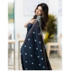 Women's Cotton Printed Saree With Unstitched Blouse 5.5Mtr (Black) Women's Cotton Printed Saree With Unstitched Blouse 5.5Mtr (Black)