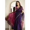 Women's Cotton Printed Saree With Unstitched Blouse 5.5Mtr (Navy Blue) Women's Cotton Printed Saree With Unstitched Blouse 5.5Mtr (Navy Blue)