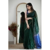 Women's Cotton Printed Saree With Unstitched Blouse 5.5Mtr (Green) Women's Cotton Printed Saree With Unstitched Blouse 5.5Mtr (Green)