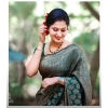 Women's Silk Printed Saree With Unstitched Blouse 5.5Mtr (Green) Women's Silk Printed Saree With Unstitched Blouse 5.5Mtr (Green)