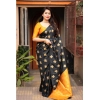 Women's Silk Printed Saree With Unstitched Blouse 5.5Mtr (Yellow) Women's Silk Printed Saree With Unstitched Blouse 5.5Mtr (Yellow)