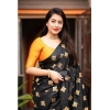 Women's Silk Printed Saree With Unstitched Blouse 5.5Mtr (Yellow) Women's Silk Printed Saree With Unstitched Blouse 5.5Mtr (Yellow)