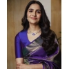 Women's Silk Printed Saree With Unstitched Blouse 5.5Mtr (Purple) Women's Silk Printed Saree With Unstitched Blouse 5.5Mtr (Purple)