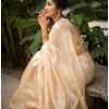 Women's Silk Printed Saree With Unstitched Blouse 5.5Mtr (Off White) Women's Silk Printed Saree With Unstitched Blouse 5.5Mtr (Off White)