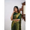 Women's Silk Printed Saree With Unstitched Blouse 5.5Mtr (Green) Women's Silk Printed Saree With Unstitched Blouse 5.5Mtr (Green)