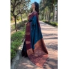 Women's Silk Printed Saree With Unstitched Blouse 5.5Mtr (Blue) Women's Silk Printed Saree With Unstitched Blouse 5.5Mtr (Blue)