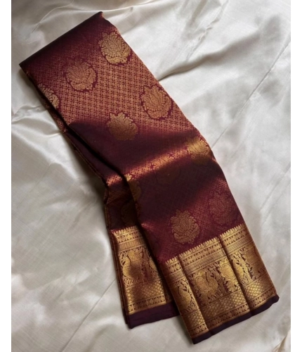 Women's Silk Printed Saree With Unstitched Blouse 5.5Mtr (Maroon) Women's Silk Printed Saree With Unstitched Blouse 5.5Mtr (Maroon)