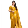 Women's Silk Printed Saree With Unstitched Blouse 5.5Mtr (Yellow) Women's Silk Printed Saree With Unstitched Blouse 5.5Mtr (Yellow)