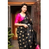 Women's Silk Printed Saree With Unstitched Blouse 5.5Mtr (Pink) Women's Silk Printed Saree With Unstitched Blouse 5.5Mtr (Pink)