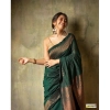 Women's Silk Printed Saree With Unstitched Blouse 5.5Mtr (Green) Women's Silk Printed Saree With Unstitched Blouse 5.5Mtr (Green)