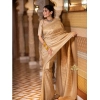 Women's Silk Printed Saree With Unstitched Blouse 5.5Mtr (Cream) Women's Silk Printed Saree With Unstitched Blouse 5.5Mtr (Cream)