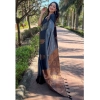 Women's Silk Printed Saree With Unstitched Blouse 5.5Mtr (Grey) Women's Silk Printed Saree With Unstitched Blouse 5.5Mtr (Grey)