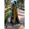 Women's Silk Printed Saree With Unstitched Blouse 5.5Mtr (Yellow) Women's Silk Printed Saree With Unstitched Blouse 5.5Mtr (Yellow)